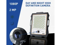 Sale AHD Foco solar LED con cámara wi-fi de 300W, panel solar de 3000 lúmenes Conspicio L Multicolor