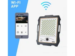 Sale AHD Foco solar LED con cámara wi-fi de 300W, panel solar de 3000 lúmenes Conspicio L Multicolor