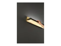 Foglia - Aplique LED de pared de 18 W, CCT 2700K-4000K, L.63 cm, orientable 340°, 1440 lm, IP20 - Perenz - Hoja de oro Dorado Discount