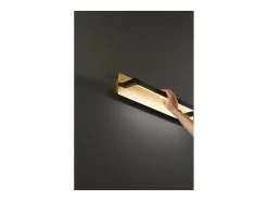 Foglia - Aplique LED de pared de 18 W, CCT 2700K-4000K, L.63 cm, orientable 340°, 1440 lm, IP20 - Perenz - Hoja de oro Dorado Discount