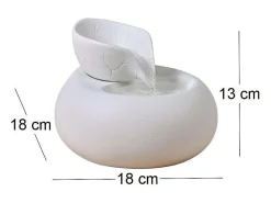 Zen Arôme Estatua-Fuente de diseño cerámico Toby Blanco