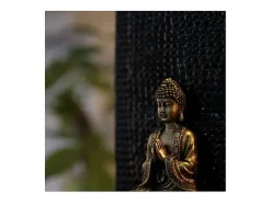 Sunchine Fuente de resina de Buda Zenitude Negro