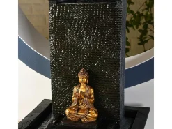 Sunchine Fuente de resina de Buda Zenitude Negro