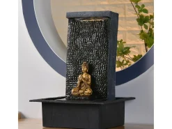 Sunchine Fuente de resina de Buda Zenitude Negro