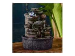Sunchine Estatua-Fuente de resina natural Satya Multicolor