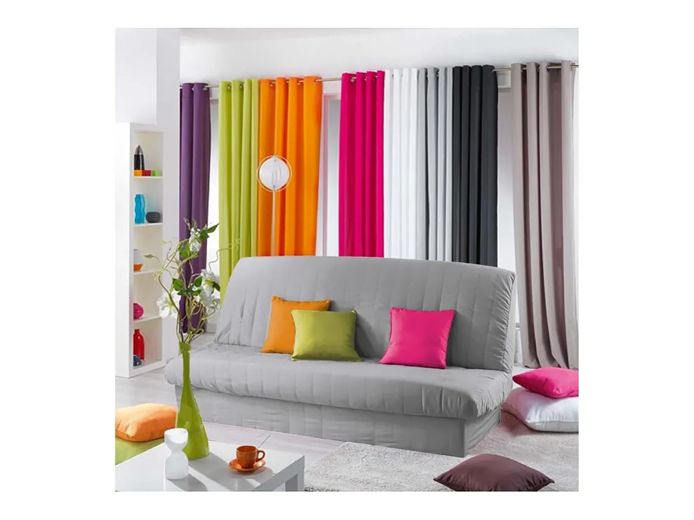 Douceur d'intérieur Funda acolchada para clic-clac 140 x 200 cm Gris claro Outlet