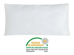 Clearance Funda Almohada Respira Infantil Juvenil Algodón 100% Natural (150 cm) Blanco