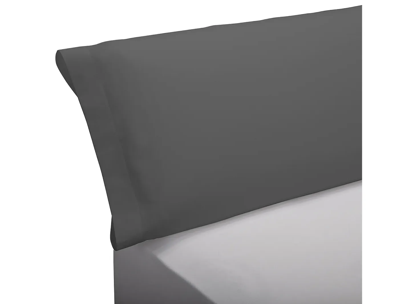 PIKOLIN Ropa De Cama-Funda almohada 90x45cm | HOME | 100% Algodón | Gris