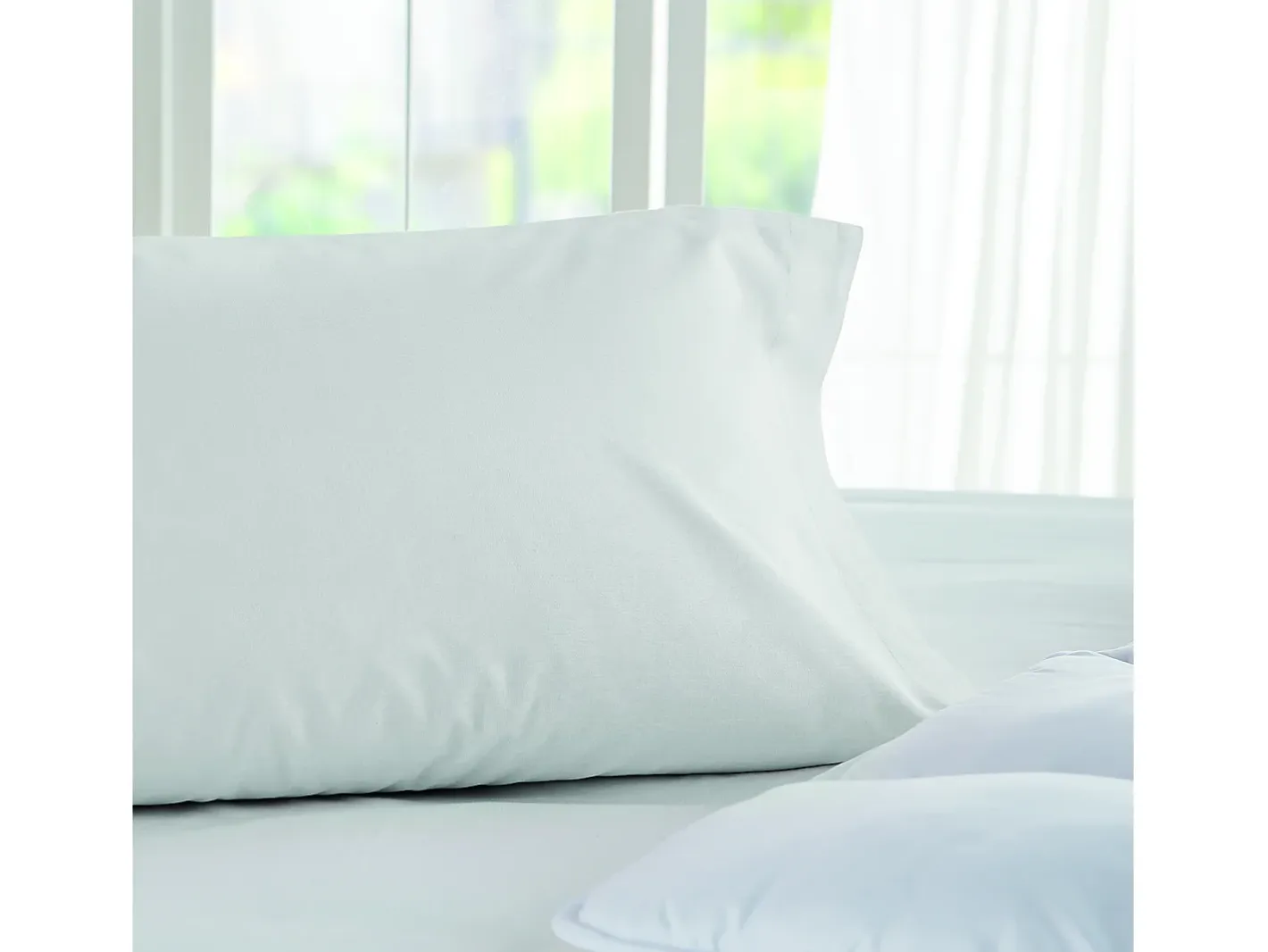 PIKOLIN Ropa De Cama-Funda almohada 90x45cm | HOME | 100% Algodón | Blanco