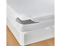 PIKOLIN Ropa De Cama-Funda Colchón Rizo con Aloe Vera Transpirable 135x200cm Home Blanco