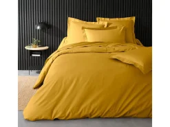 Promo Linge Ropa De Cama-Funda de Almohada de Algodón Percal 85x185cm Curry Amarillo