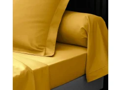 Promo Linge Ropa De Cama-Funda de Almohada de Algodón Percal 85x185cm Curry Amarillo