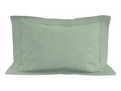 Soleil d'ocre Funda de almohada de algodón 57 hilos 50x70 cm LISO agua Verde New