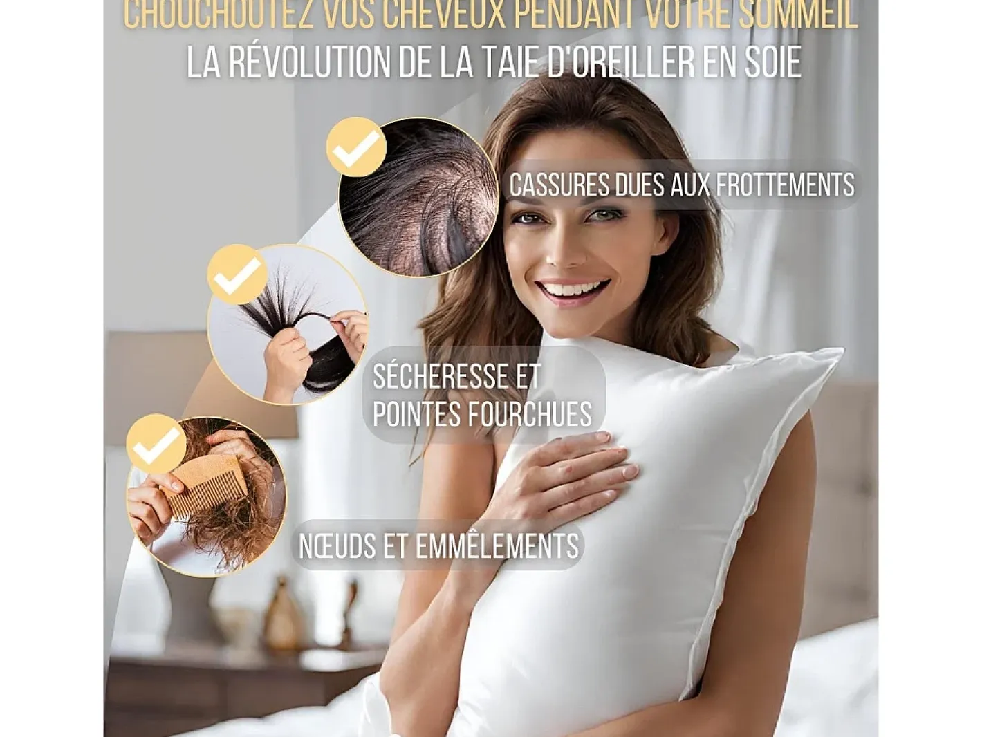 Outlet Inphysio Funda de Almohada en Pura Seda de Morera 70x50 Blanco