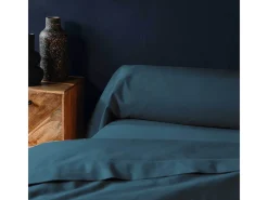 Sale Funda de Almohada "Lina" 85x185cm 100% Algodón Certificado Oeko-Tex Azul