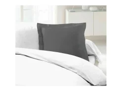 Funda de almohada Lovely Home Gris Gris oscuro 63 x 63 cm Gris antracita