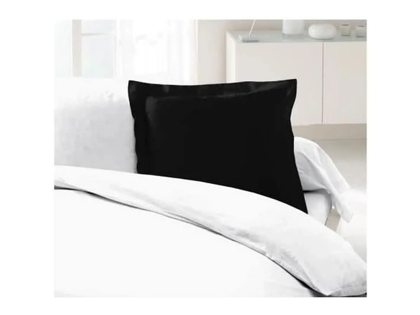 Funda de almohada Lovely Home 63 x 63 cm Negro Sale
