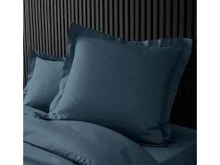 Promo Linge Ropa De Cama-Funda de Almohada Percal 100% Algodón 63x63 cm Noche - Suavidad, Confort & Certificación Oeko-Tex Azul