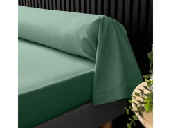 Ropa De Cama-Funda de almohada "Percaline" 85x185cm 100% algodón Tilo Certificado Oeko-Tex Verde