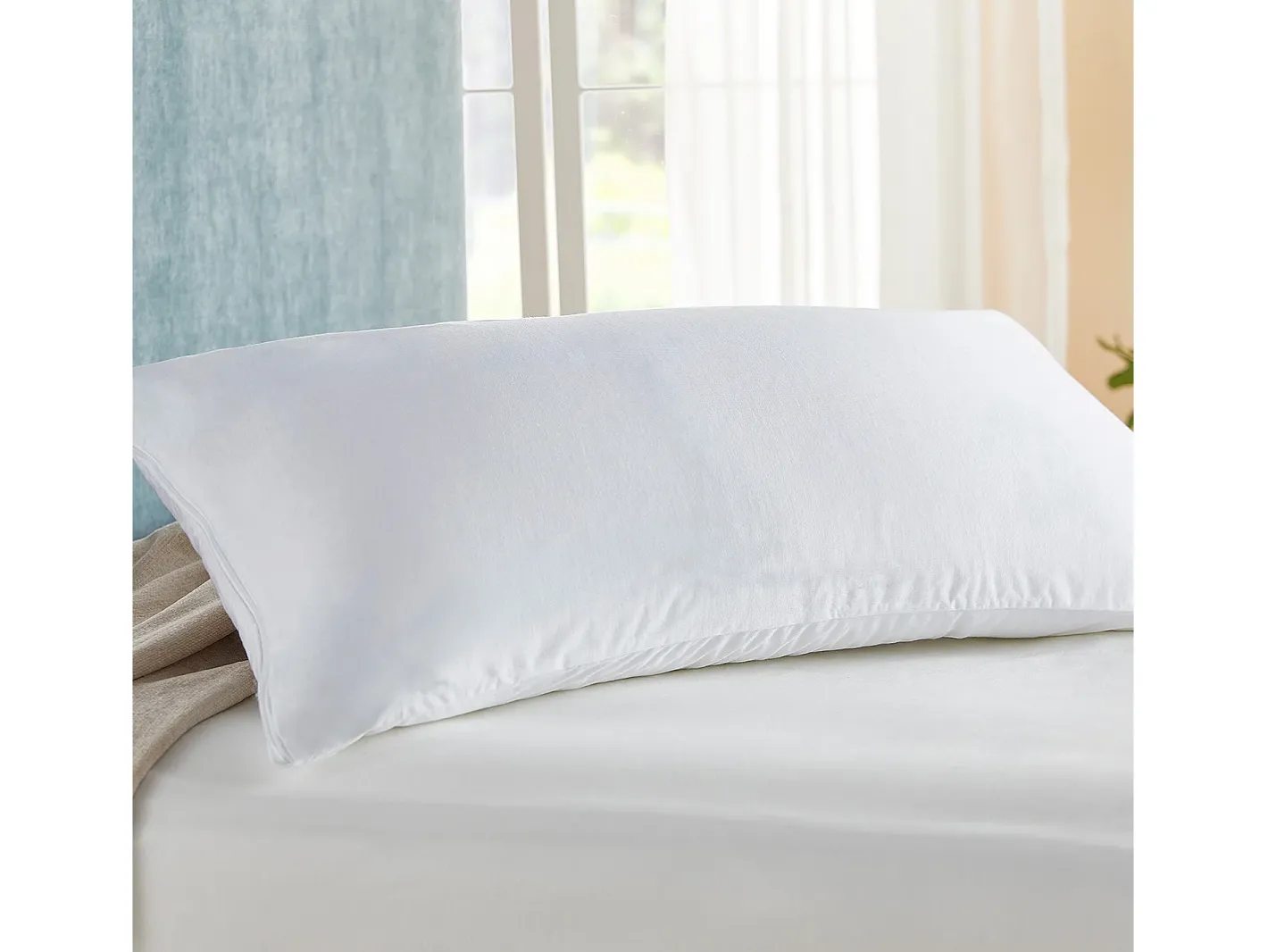 PIKOLIN Funda de Almohada 135x40cm | HOME | 2 en 1 | Impermeable Blanco Outlet