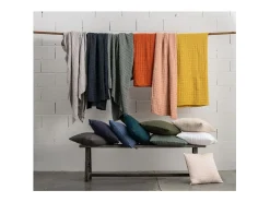 Vivaraise Funda de cama de algodón Swami 260 x 240 cm Beige Clearance
