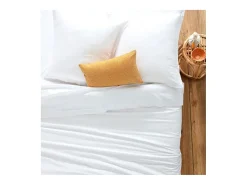 Atmosphera Funda de cojín algodón blanc de 50X70cm Blanco Best