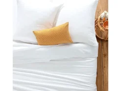 Atmosphera Funda de cojín algodón blanc de 50X70cm Blanco Best