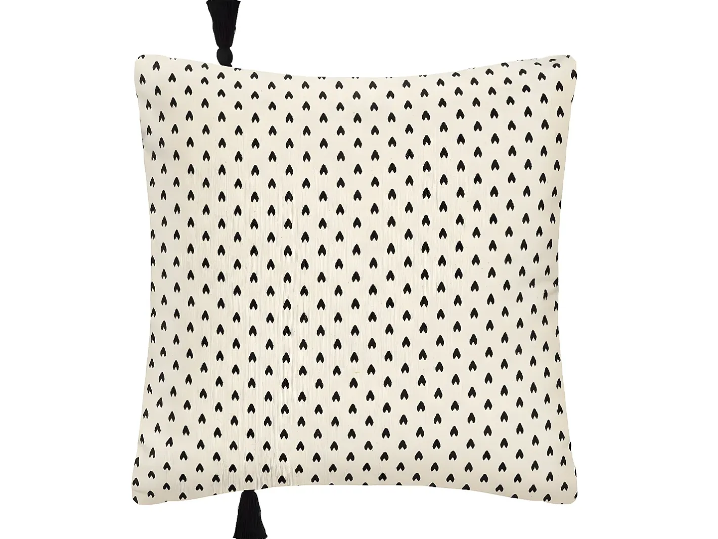 Clearance Atmosphera Funda de cojín con cara de cuerda 40 x 40 cm Marfil