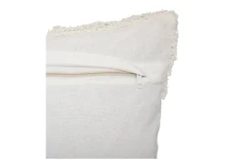 Atmosphera Ropa De Casa-Funda de cojín de algodón 40 x 40 cm Marfil