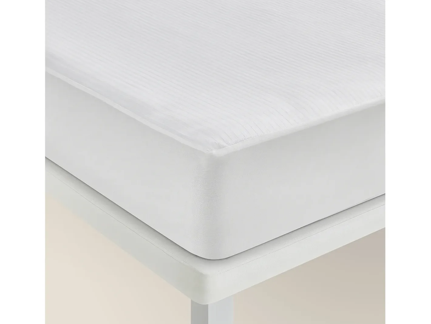 Online PIKOLIN Funda de colchón 135x196cm| HOME| 100% Algodón| Cremallera L Blanco