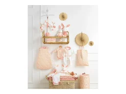 Clearance Sauthon Funda de cuna de algodón Rosa