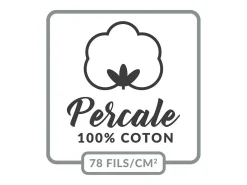 Promo Linge Funda de Edredón de Percal de Algodón Liso 260 x 240 cm Beige Sale