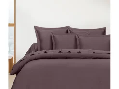 Sale Blanc avenue Funda de edredón 140X200 cm satén de algodón saúco Malva