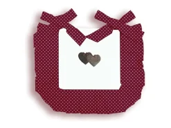 Clearance Soleil d'ocre Funda de silla de algodón puro, 40x40x3 cm, diseño LOVE, , por Rojo