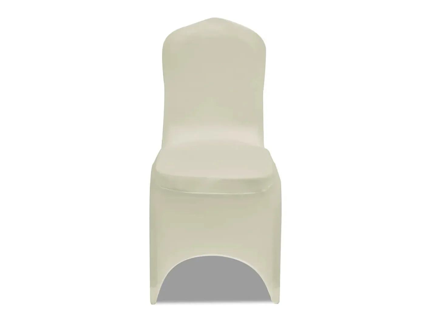 Ropa De Casa-Funda de silla elástica 12 unidades ES418851 Crema