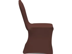 Ropa De Casa-Funda de silla elástica 4 unidades marrón ES590534 Marru00f3n
