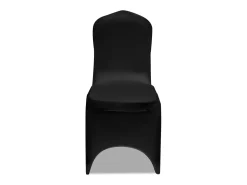 Funda de silla elástica 12 unidades negra ES967522 Negro Online