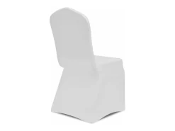 Funda de silla elástica 6 unidades ES185571 Blanco