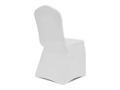 Funda de silla elástica color crema 24 unidades ES636810 Blanco Hot