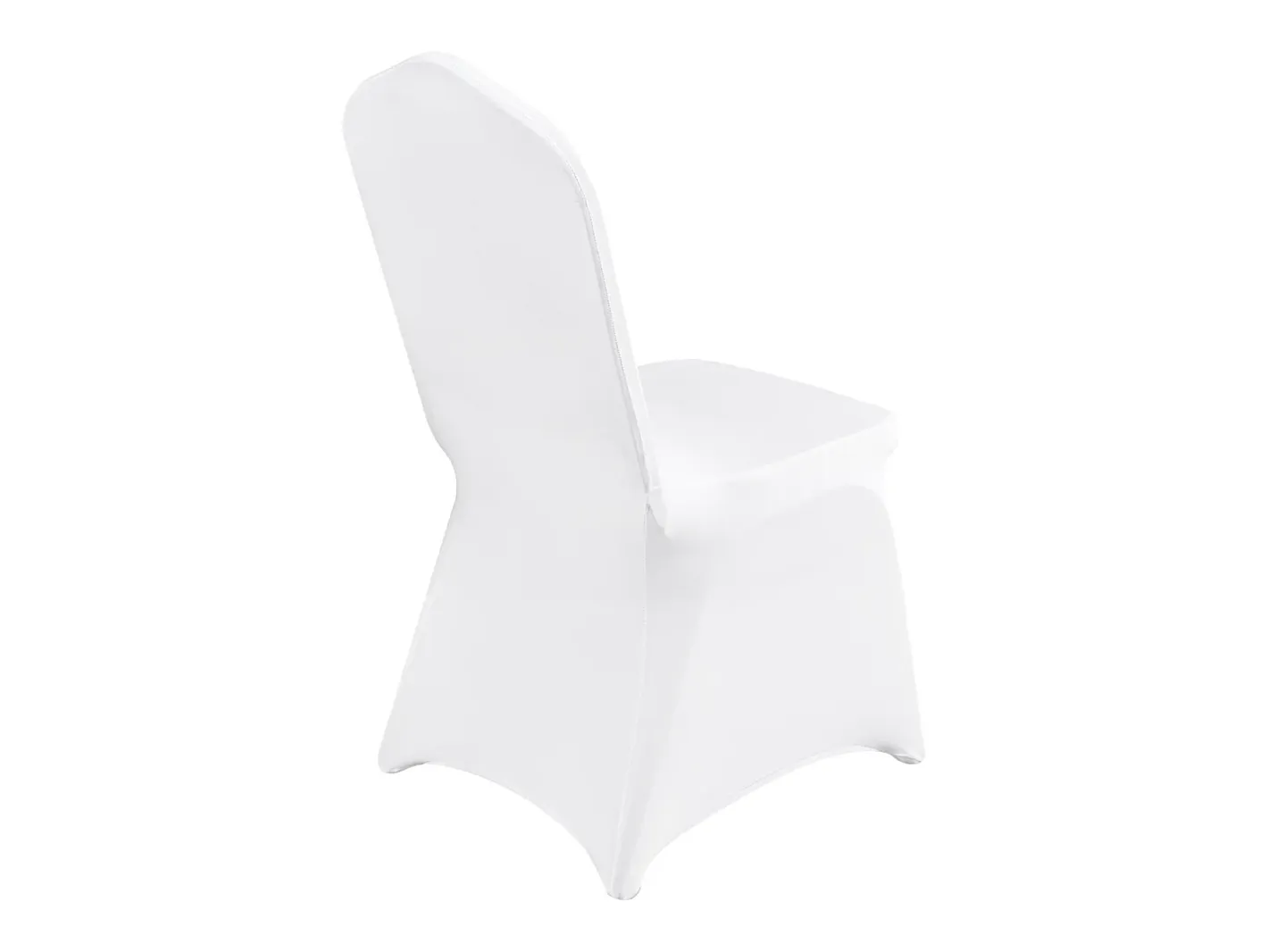 Discount Funda de Silla SucceBuy 12 uds., , de Sillas Plegables Blancas para Matrimonio, Vacaciones, Banquete Blanco