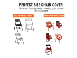 Online Funda de Silla SucceBuy 50 Piezas, Ívoro, Fundas de Protección Universal Blanco