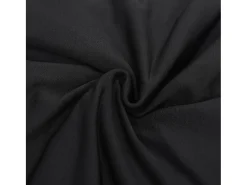 Funda elástica para sillón de 2 plazas poliéster jersey negra ES609118 Negro New
