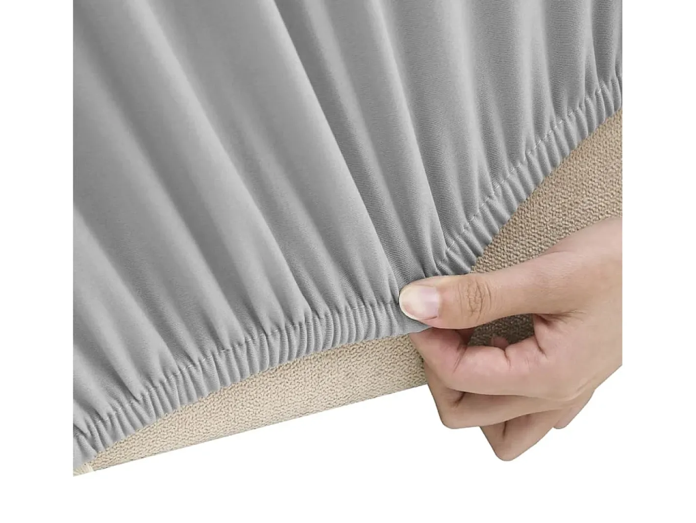 Funda elástica para sillón poliéster jersey ES311607 Gris Best