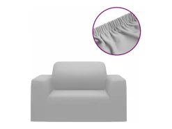Funda elástica para sillón poliéster jersey ES311607 Gris Best
