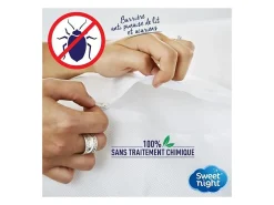 Funda integral anti chinches y anti ácaros para almohada - 65 x 65 cm Blanco Clearance