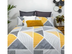 Cotton Artean Funda Nordica Reversible GEKA algodón poliéster 180 X 220 Cama de 105 Gris Best
