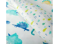Outlet Cotton Artean Funda Nordica Reversible Infantil Rex Cierre con Botones Cama de 90 Azul