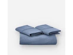 Morfeo Descanso Ropa De Cama-Funda nórdica marino 135x190/200 - 100% algodón orgánico premium Azul