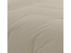 Soleil d'ocre Ropa De Cama-Funda nórdica de algodón 57 hilos 240x220 cm lino LISO, por Beige