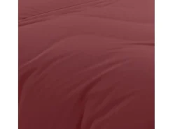 Best Soleil d'ocre Funda nórdica de algodón de 57 hilos 240x220 cm Ladrillo liso, por Rojo